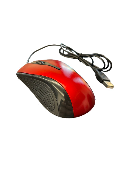 USB 2.0 Wired Optical Mouse with Scroll Wheel Red - product view 8