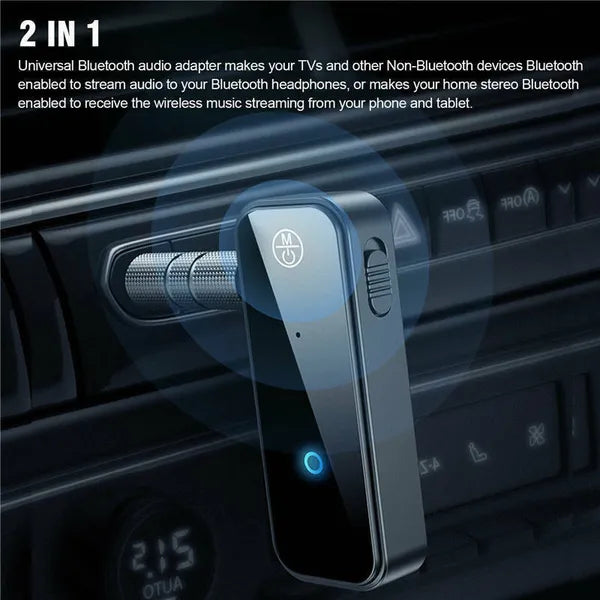 Bluetooth 5.0 2 in 1 Transmitter Receiver Audio Adapter with 3.5mm AUX - product view 8