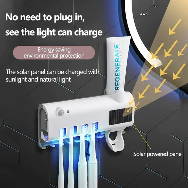 UV Toothbrush Holder with Automatic Toothpaste Dispenser - product view 2