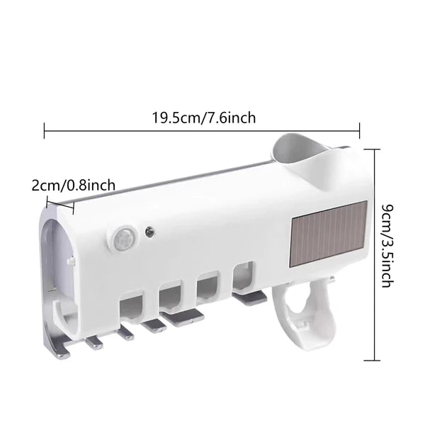 UV Toothbrush Holder with Automatic Toothpaste Dispenser - product view 9