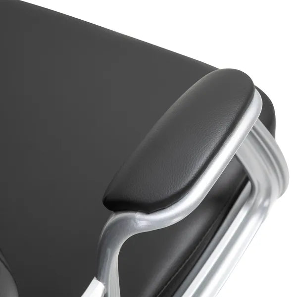 Vanity Tufted Backrest Adjustable Swivel Task Office Chair Rolling Wheels Black - product image 9