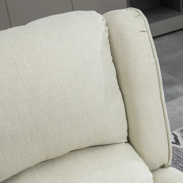Wingback Recliner Chair with Heat and Vibration Massage, Beige - product image 8