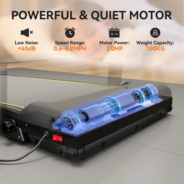 Soozier Foldable Walking Pad Treadmill 0.6-6.2 MPH with Incline LED Display and Remote Control - product image 6