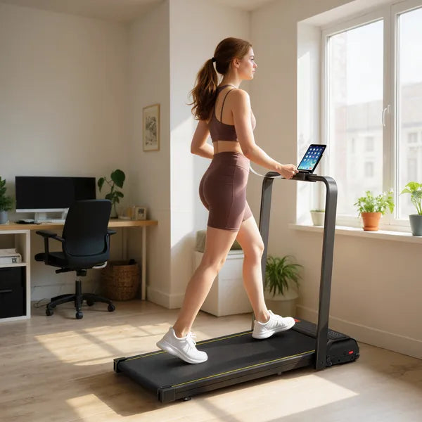Soozier Foldable Walking Pad Treadmill 0.6-6.2 MPH with Incline LED Display and Remote Control - product image 2