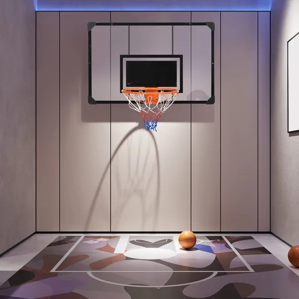 Soozier Wall Mounted Basketball Hoop Mini with 45'' x 29'' Shatter Proof Backboard Durable Rim for Indoor Outdoor - product image 10