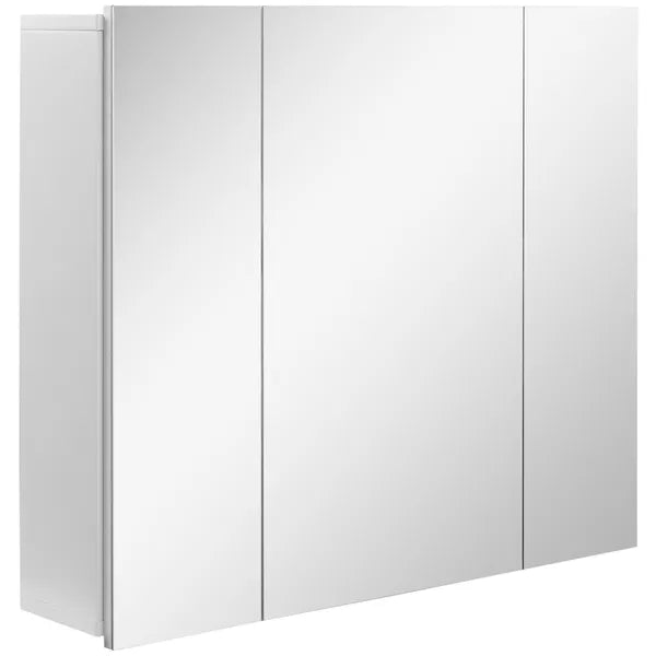 Kleankin Wall Mounted Mirror Cabinet, Bathroom Medicine Cabinet with Mirror, 3 Doors and Adjustable Shelves, White - product image 12