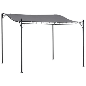 Outsunny Weatherproof Backyard Oasis: 10x10 Gray Gazebo Canopy Shelter with Patio Flair - product image 1