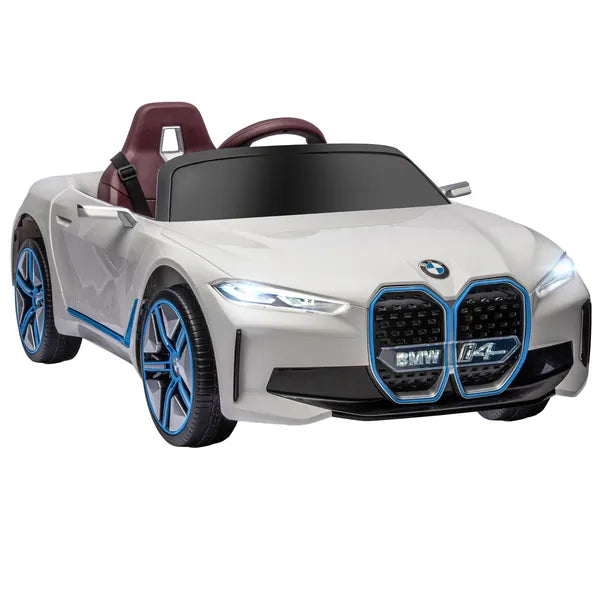 White 12V Electric Kids' Car, Remote Control, Suspension System, Safe Outdoor Play Ride-On - product image 11