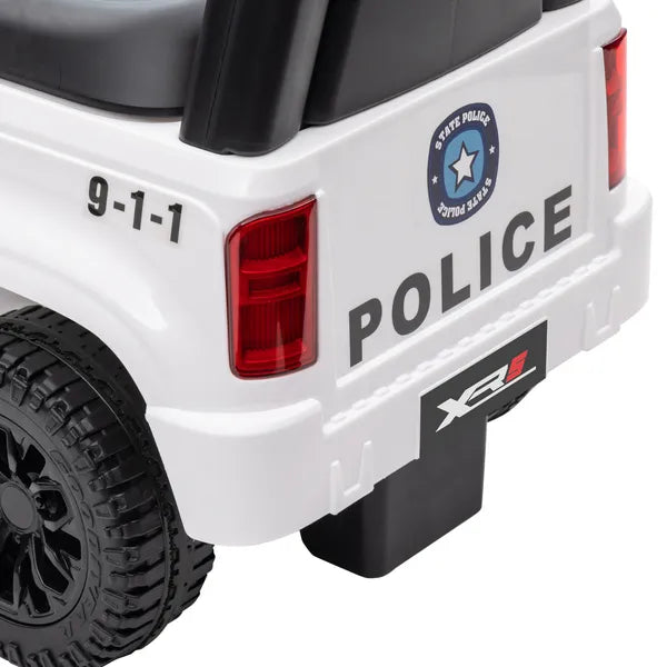 Kids Police Ride-On Push Car with Hidden Storage White Ages 18-60 Months - product image 8