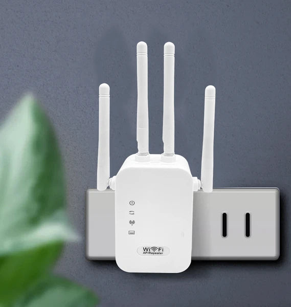 300Mbps WiFi Range Extender with 4 Antennas and WPS - product view 8