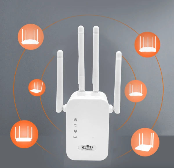 300Mbps WiFi Range Extender with 4 Antennas and WPS - product view 9