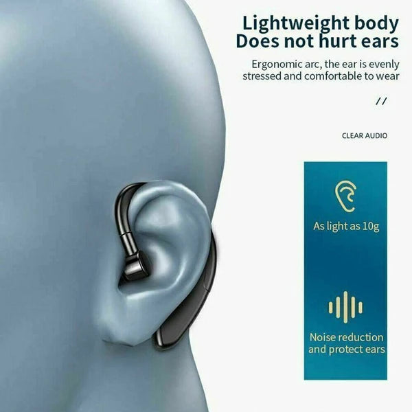 Bluetooth 5.0 Single Ear Headset with Microphone for Driving and Calls - product view 5