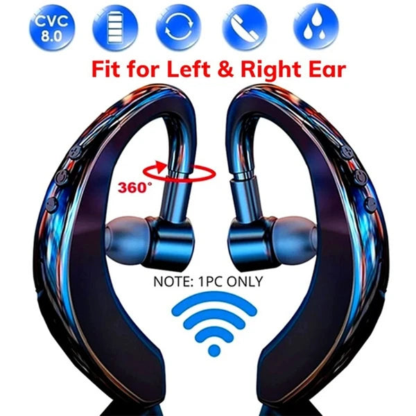 Bluetooth 5.0 Single Ear Headset with Microphone for Driving and Calls - product view 14