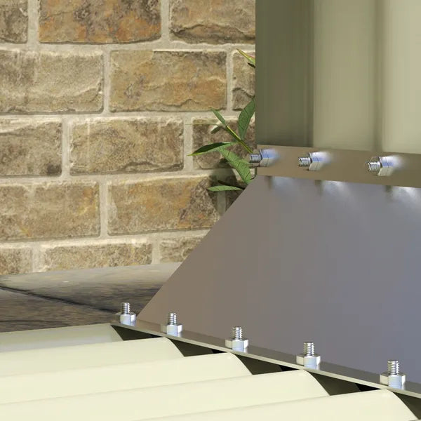 Outsunny Galvanized Steel Firewood Storage Rack with Rubberized Safety Edges - product image 9