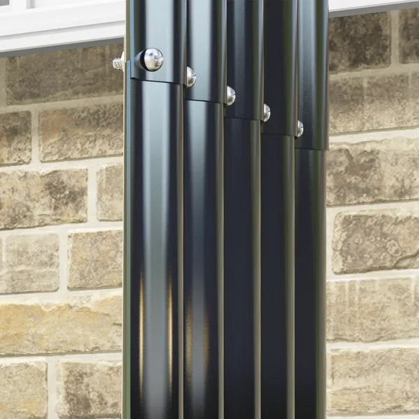 Outsunny Galvanized Steel Firewood Storage Rack with Rubberized Safety Edges - product image 8