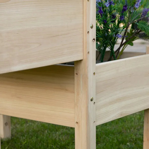 Wooden 2-Tier Raised Garden Bed, Elevated Planter Box for Vegetables, Herbs, Flowers - product image 7