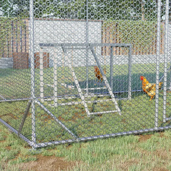 Wooden Chicken Swing Set Gray Activity Center for 3-4 Chickens with Multiple Roosting Perches for Resting Play - product image 2