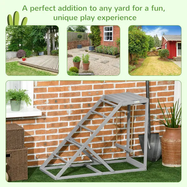 Wooden Chicken Toys for Coop with Swing, Chicken Activity Center with Multiple Roosting Perches or Ladder, Platform for Resting - product image 5