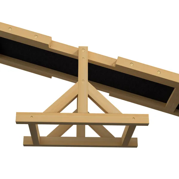 Wooden Dog Agility Seesaw for Training and Exercise, Yellow - product image 8