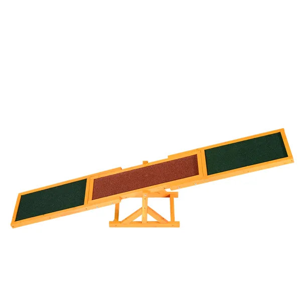 PawHut Wooden Dog Agility Seesaw, Training and Exercise Equipment, Weather Resistant, 71 Inch L, Natural - product image 11