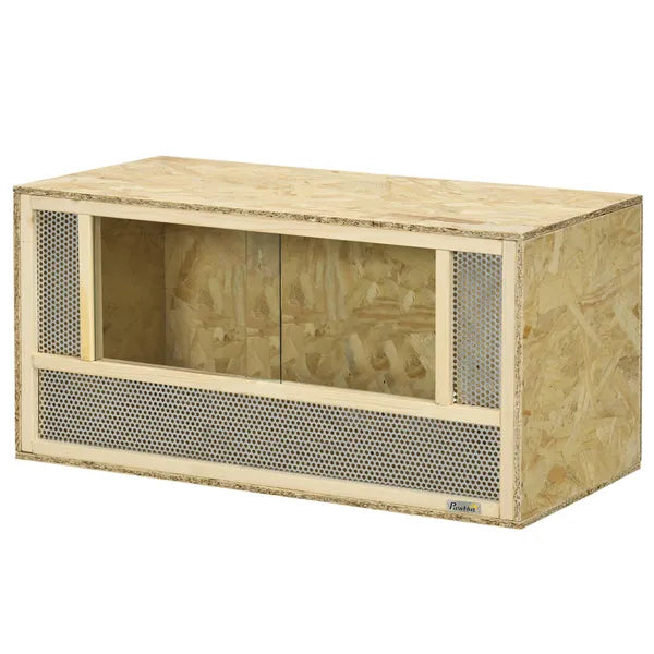 31.5 Inch Wooden Reptile Terrarium with Sliding Glass Door and Mesh Ventilation - product image 1