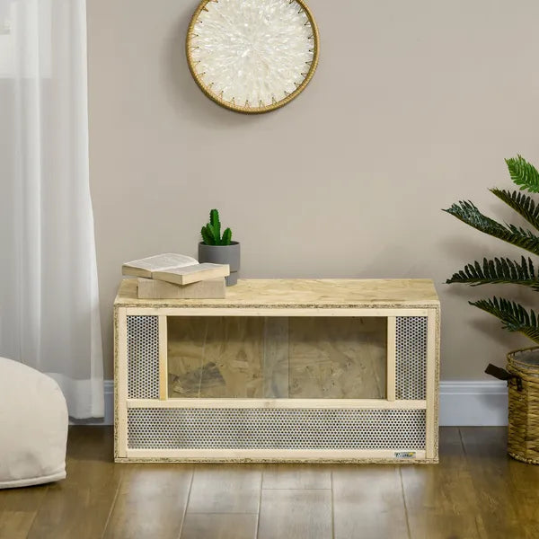31.5 Inch Wooden Reptile Terrarium with Sliding Glass Door and Mesh Ventilation - product image 8