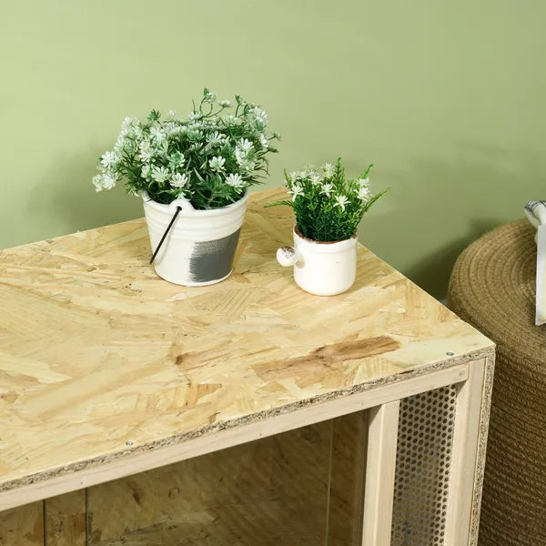 31.5 Inch Wooden Reptile Terrarium with Sliding Glass Door and Mesh Ventilation - product image 10