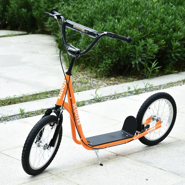 Aosom Youth Scooter, Orange, Kick Scooter for Kids 5+ with Adjustable Handlebar, Dual Brakes - product image 10