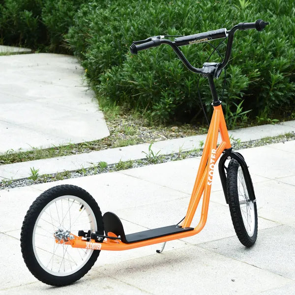 Aosom Youth Scooter, Orange, Kick Scooter for Kids 5+ with Adjustable Handlebar, Dual Brakes - product image 5