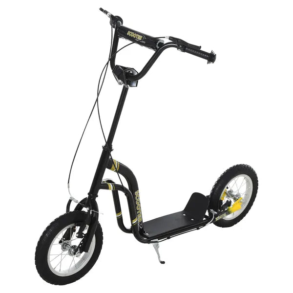 Youth Scooter with Dual Brakes, 12-Inch Inflatable Wheel, Black, for Ages 5+ - product image 11