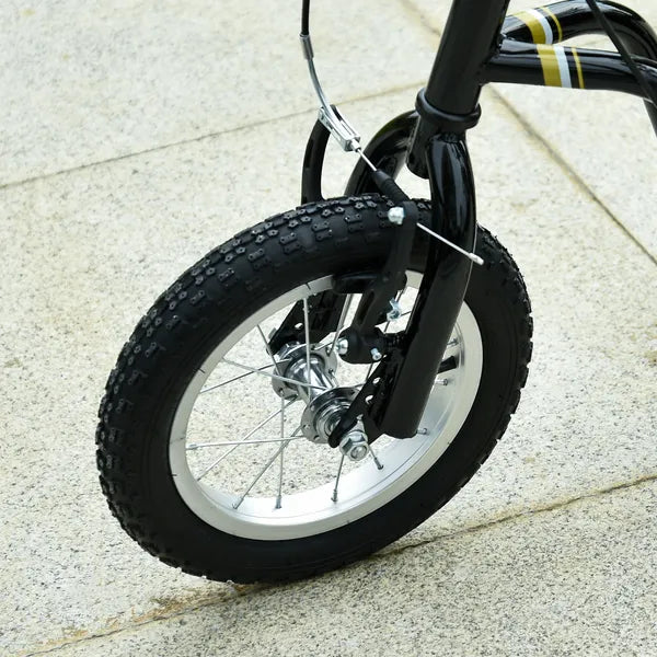 Youth Scooter with Dual Brakes, 12-Inch Inflatable Wheel, Black, for Ages 5+ - product image 8