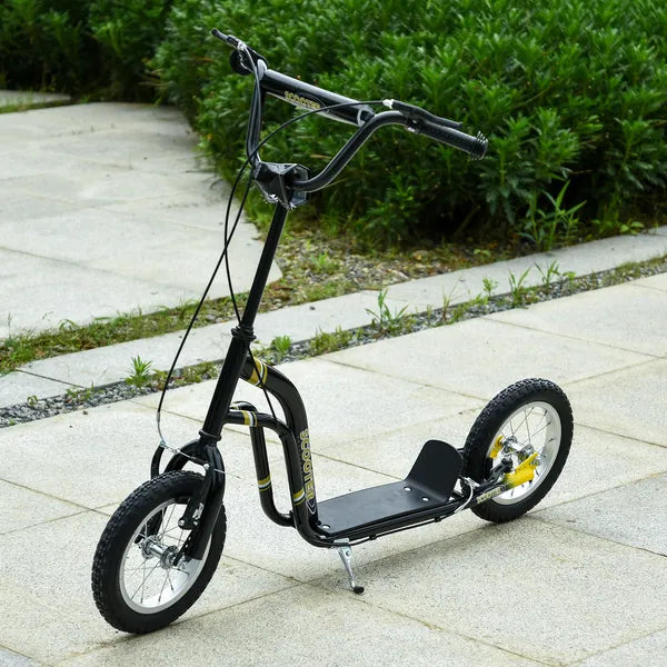 Youth Scooter with Dual Brakes, 12-Inch Inflatable Wheel, Black, for Ages 5+ - product image 10
