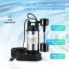 1.5 HP 6000 GPH Submersible Sump Pump with Vertical Float Switch