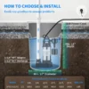 1.5 HP 6000 GPH Submersible Sump Pump with Vertical Float Switch