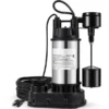 1.5 HP 6000 GPH Submersible Sump Pump with Vertical Float Switch