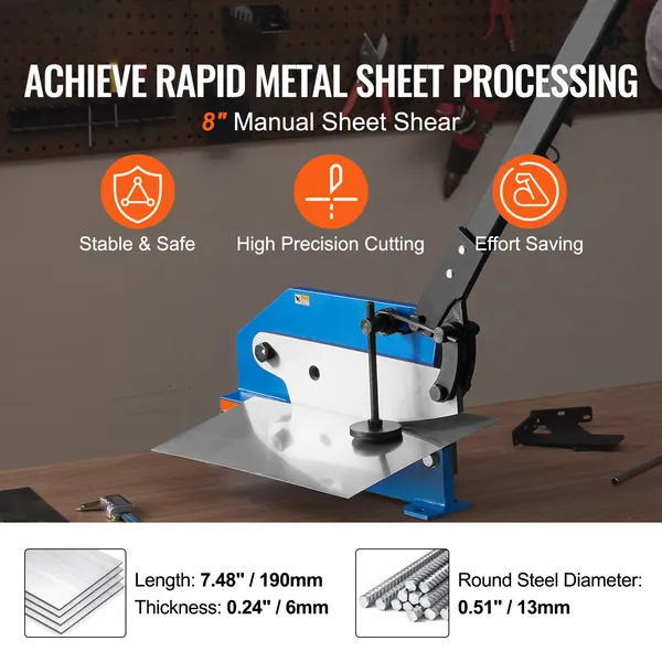 8-manual-hand-plate-shear-for-metal-sheet-processing-hs-8-benchtop-cutter-with-q235-material-for-crafts-thick-steel-crafting-heavy-duty-roll-press-machine-for-builders-diy-enthusiasts-1.webp 8-Inch Manual Hand Plate Shear for Sheet Metal