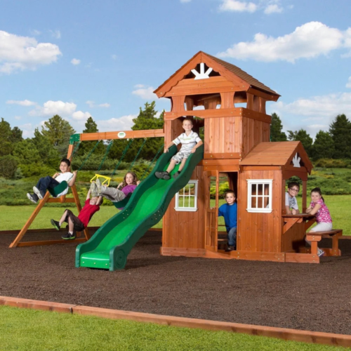 Backyard-Discovery-Shenandoah-Cedar-Wood-Swing-Set-Slide_1.png Backyard Discovery Shenandoah Cedar Wood Swing Set Slide