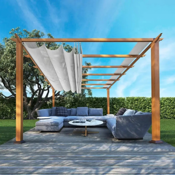 Florence-Aluminum-Pergola-with-Canopy-Paragons-Outdoor_1.png Florence Aluminum Pergola with Canopy Paragons Outdoor