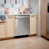GE 24 in. Top Control Flush-Mount Dishwashers with 45 dBa Sound Level, 3rd-Rack & Dry Boost – Fingerprint Resistant Stainlesss