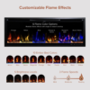 Modern Ember Aerus 50-in Smart Linears Electric Fireplaces