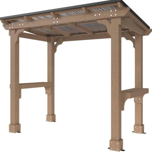 Veikous-D-Wooden-Grills-Gazebo-Outdoor-with-Steel-Roof_2.png Veikous D Wooden Grills Gazebo Outdoor with Steel Roof