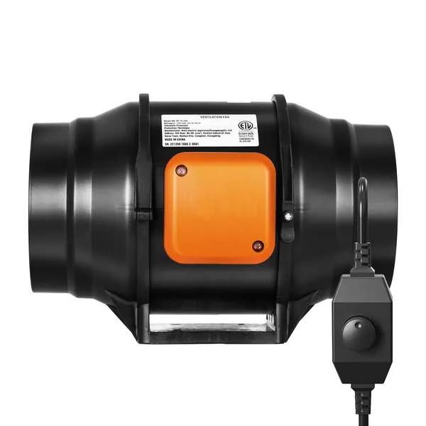 6-Inch 400 CFM Inline Duct Fan with Variable Speed Controller