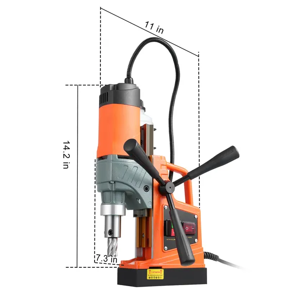 magnetic-drill-1450w-motor-16-in-boring-diameter-2810-lbf-portable-electric-mag-drill-press-with-11-coring-bits-850-rpm-speed-drilling-machine-for-metal-surface-home-improvement-industry-8.webp 1450W Magnetic Drill Press, 1.6-Inch Coring, 2810 lbf Magnetic Force, 11 Cutters
